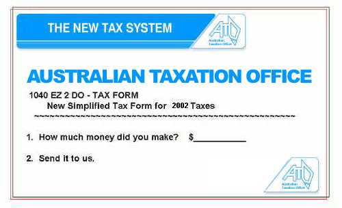 New Tax Form - Step one - How much money did you make? Step two - Send it to us.