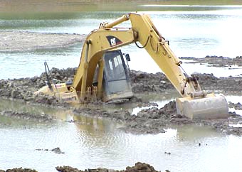 Sunk Cat excavator